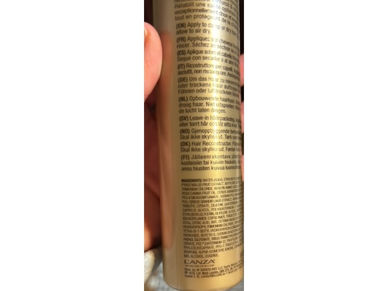 L'anza Healing Blonde Blonde Rescue Hair Reconstructor, 5.1 fl oz/150 mL