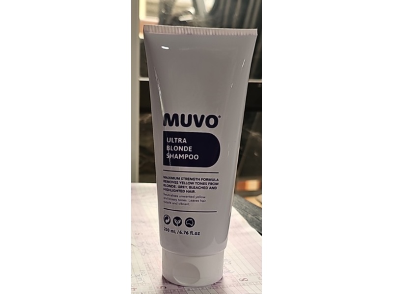 Muvo Ultra Blonde Shampoo, 6.76 fl oz/200 mL
