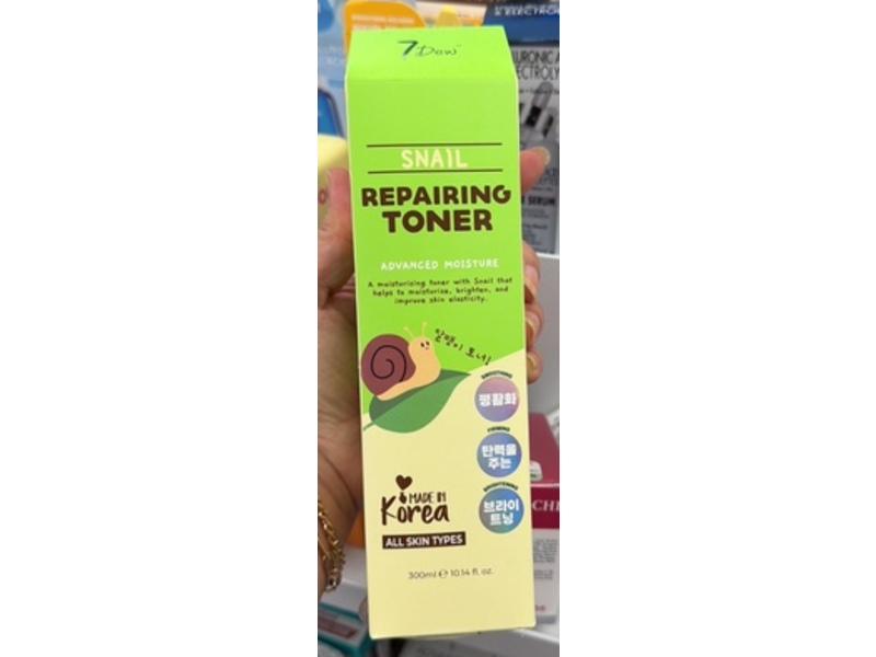 7Dew Repairing Toner, Snail, 10.14 fl oz/300 mL