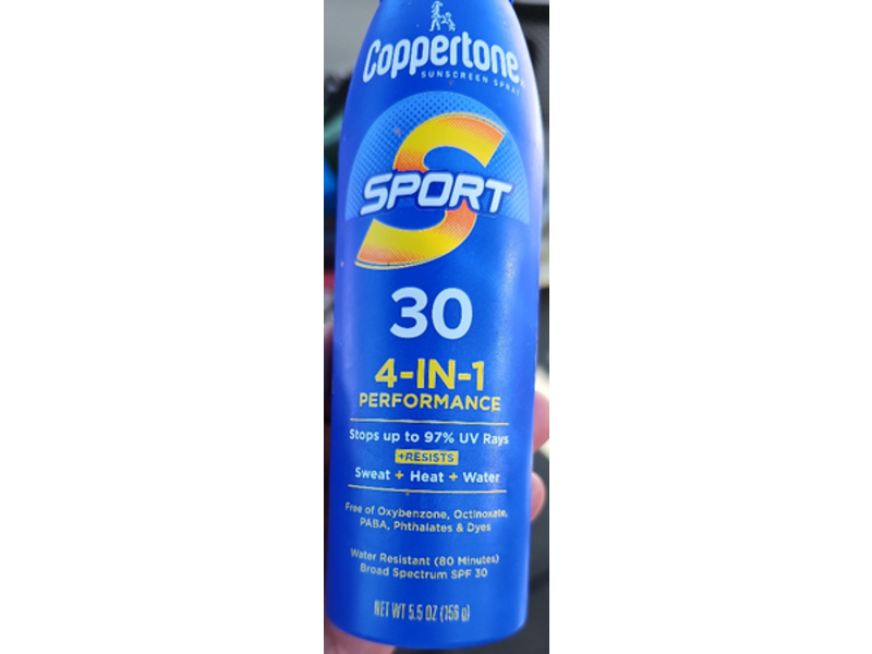 Coppertone Sport Water Resistant Sunscreen, SPF 30, 5.5 oz/156 g