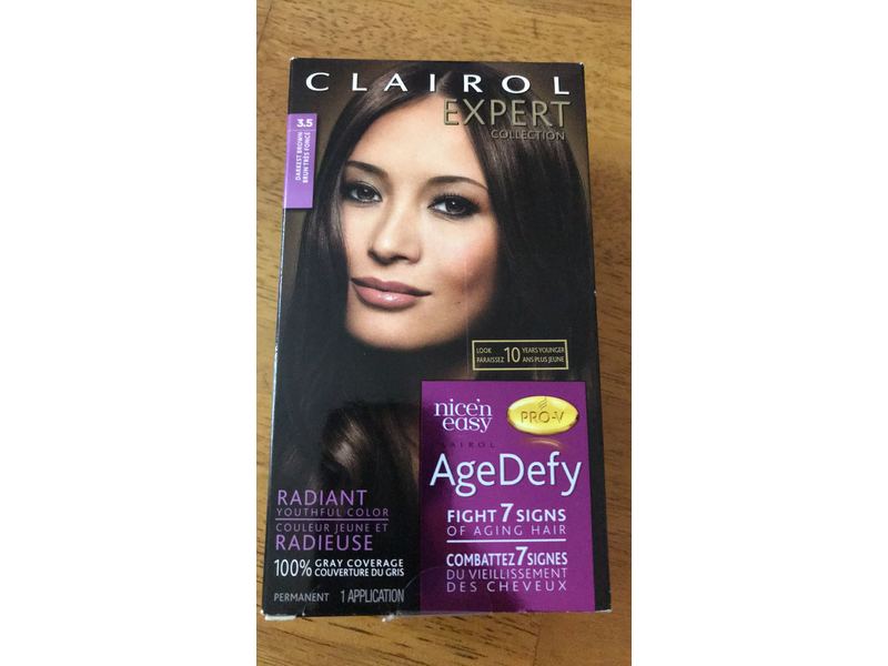 Clairol Expert Collection Age Defy Hair Color, 3.5 Darkest Brown, 1 Application