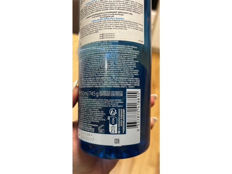 La Roche-Posay Shower Gel, Lipikar Gel Lavant, 750 mL