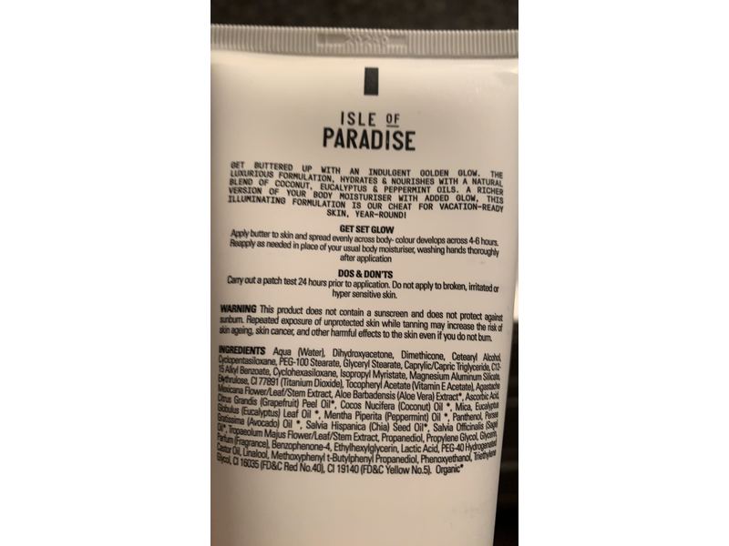 Isle Of Paradise Self-Tanning Butter, Hello Golden Glow, 6.76 fl oz/288 mL