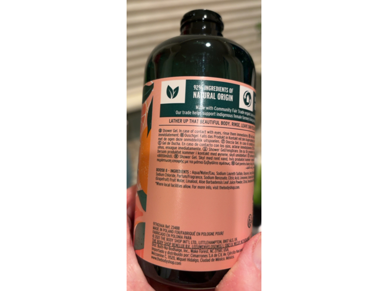 The Body Shop Shower Gel, Pink Grapefruit, 8.4 fl oz/250 mL