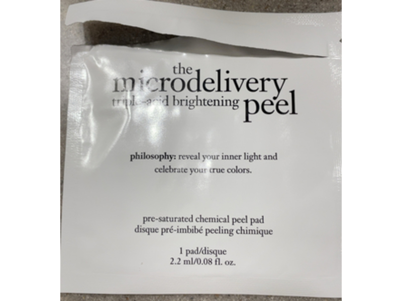 Philosophy The Microdelivery Triple-Acid Brightening Peel, 0.08 fl oz/2.2 mL