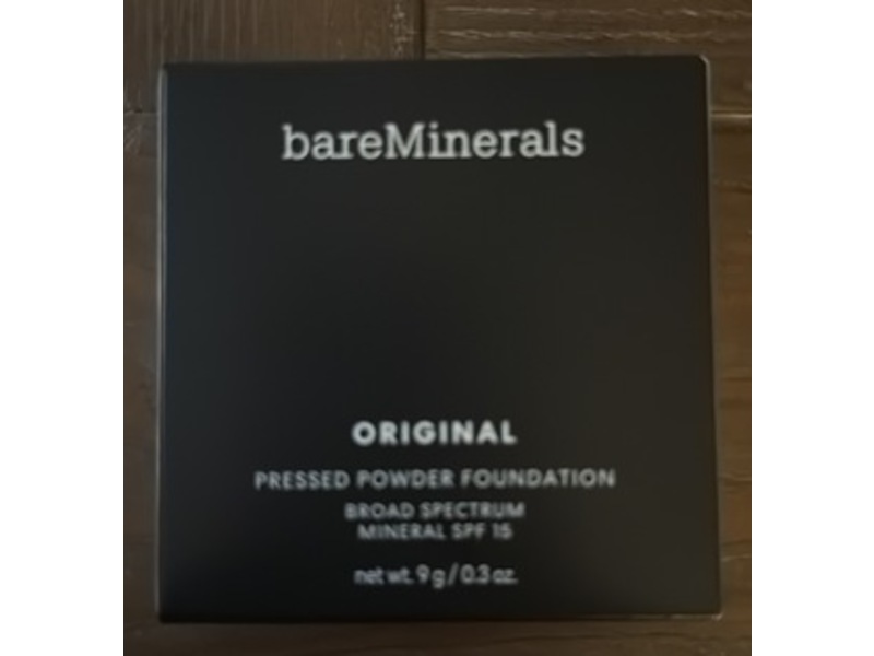 bareMinerals Original Pressed Powder Foundation, SPF 15, Fairly Light 03, 0.3 oz/9 g
