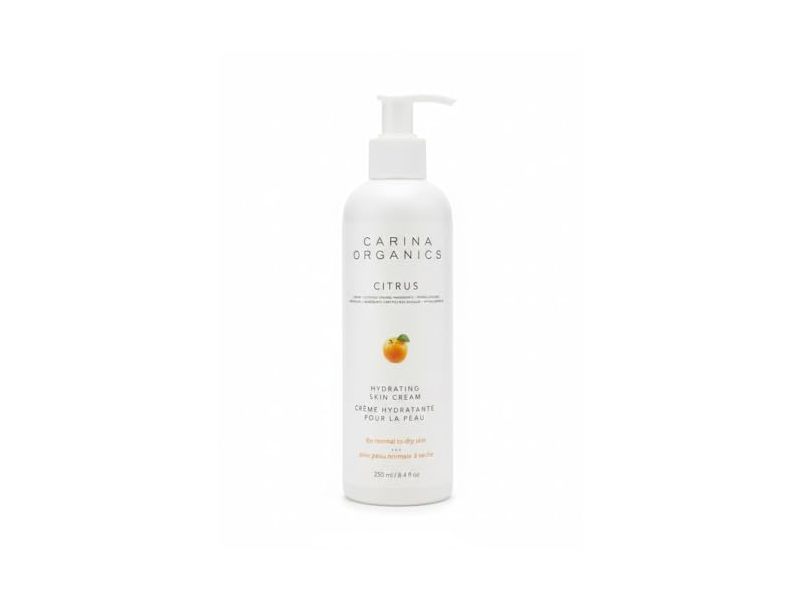 Carina Organics Hydrating Skin Cream, Citrus, 8.4 fl oz/250 mL