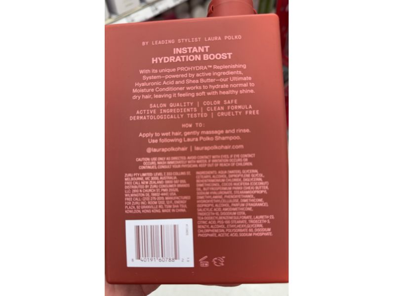 Laura Polko Ultimate Moisture Conditioner, Hyaluronic Acid + Shea Butter, 13.5 fl oz/400 mL