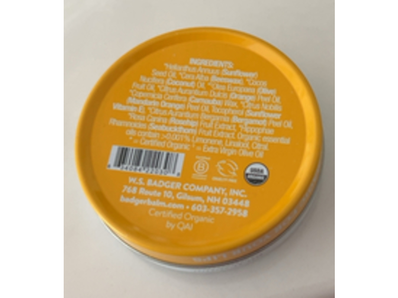 Badger Lip Butter, Sweet Orange, 0.7 oz/20 g