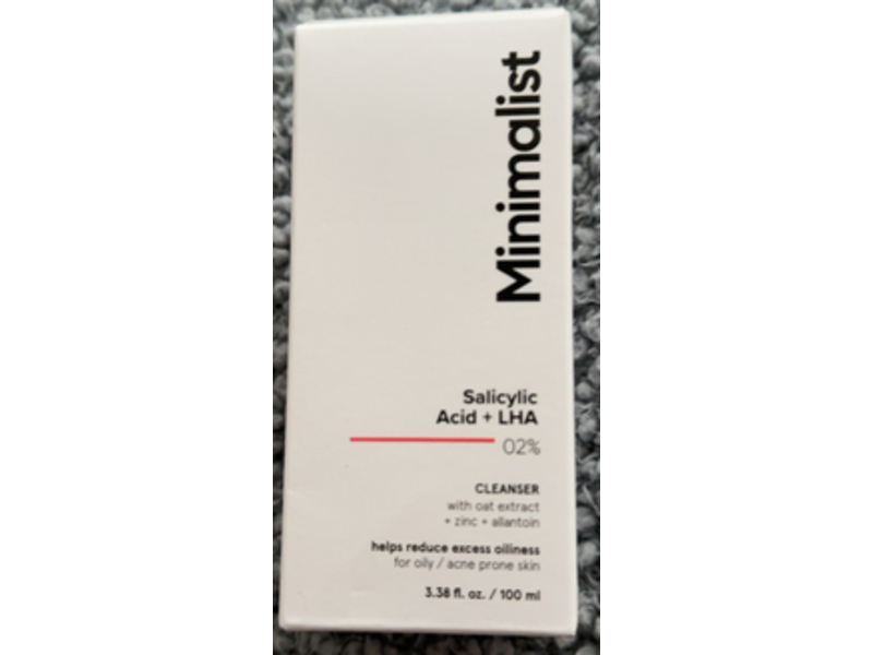 Minimalist 2% Salicylic Acid Face Wash, 3.4 fl oz/100 mL