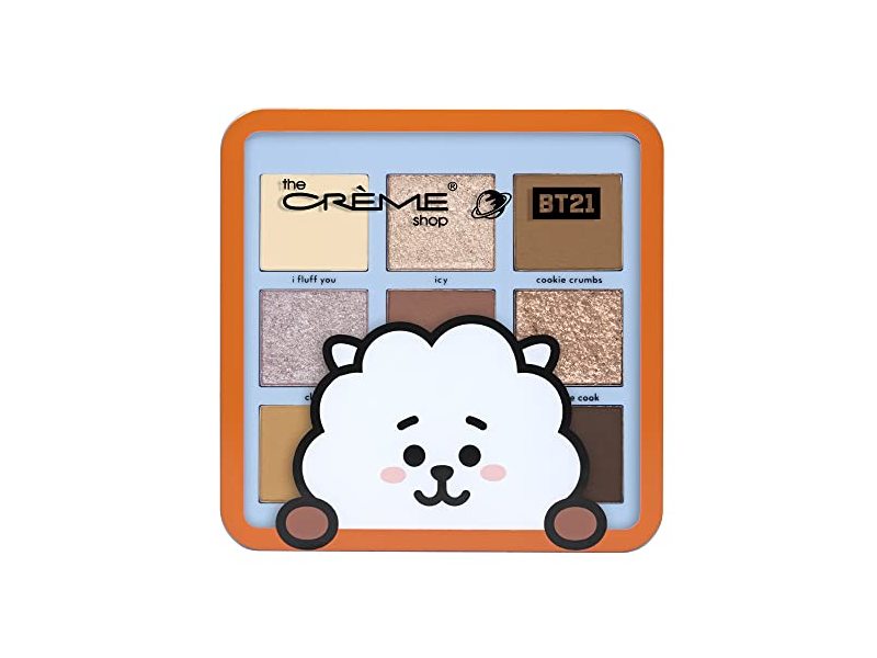 The Creme Shop 9 Color Eye Shadow Palette, BT21 The Right Fluff, 0.52 oz/14.8 g
