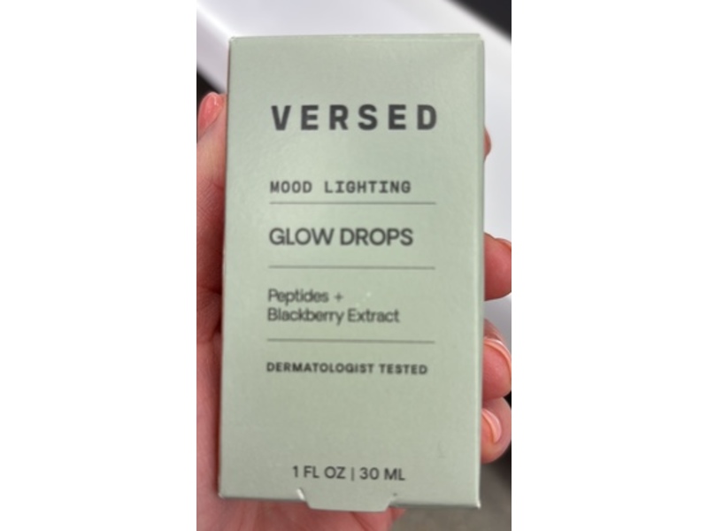 Versed Mood Lighting Glow Drops, Sheer Golden, 1 fl oz/30 mL