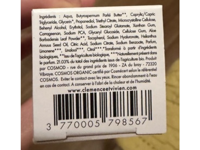 Clemence & Vivien Light Thirst-Quenching Cream, 75 mL