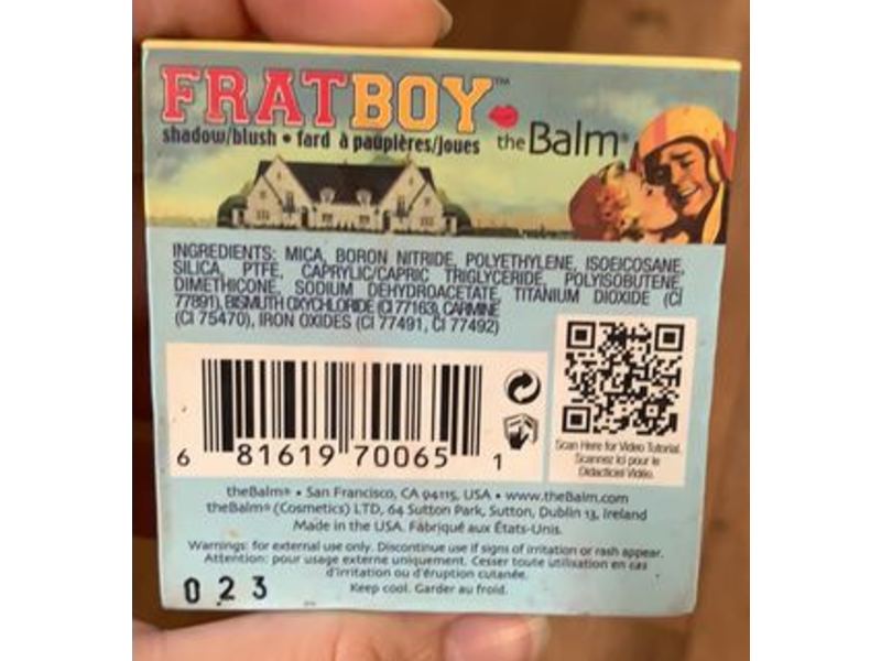 The Balm Fratboy Shadow & Blush, 0.3 oz/8.5 g