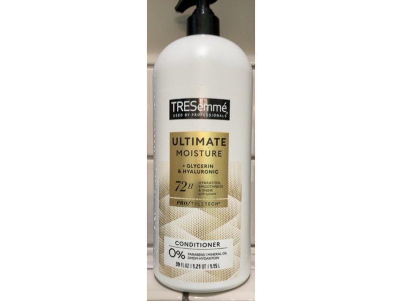 Tresemme Ultimate Moisture Conditioner, + Glycerin & Hyaluronic, 39 fl oz/1.15 L