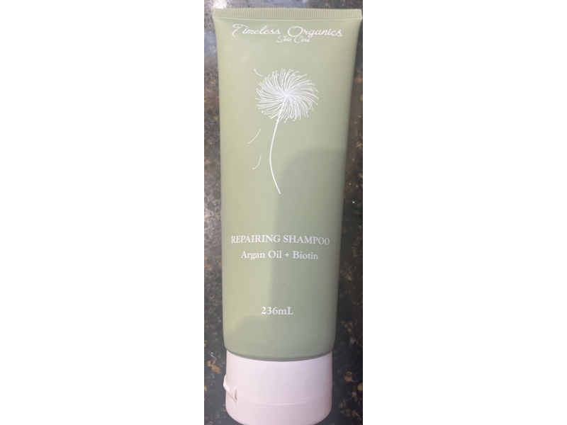 Timeless Organics Repairing Shampoo, Argan Oil + Biotin, 236 mL