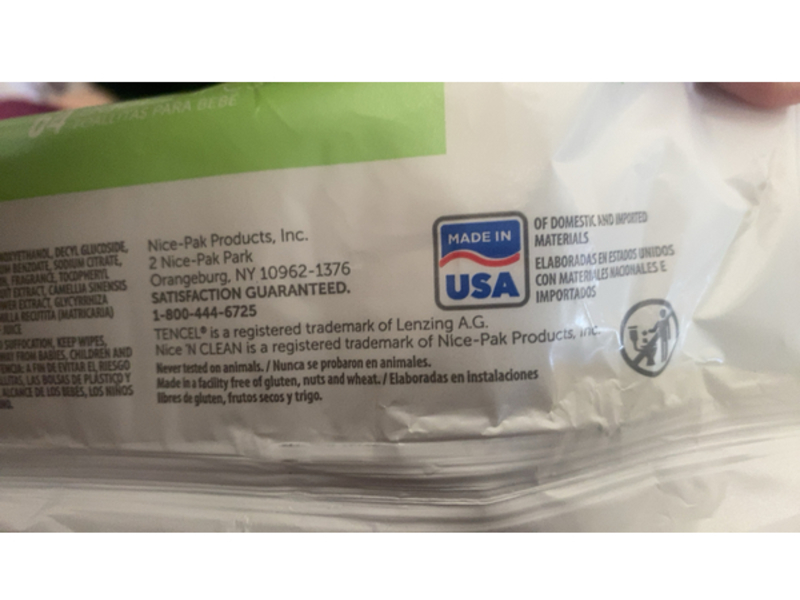 Nice'n Clean Baby Wipes, Green Tea & Cucumber, 64 Count