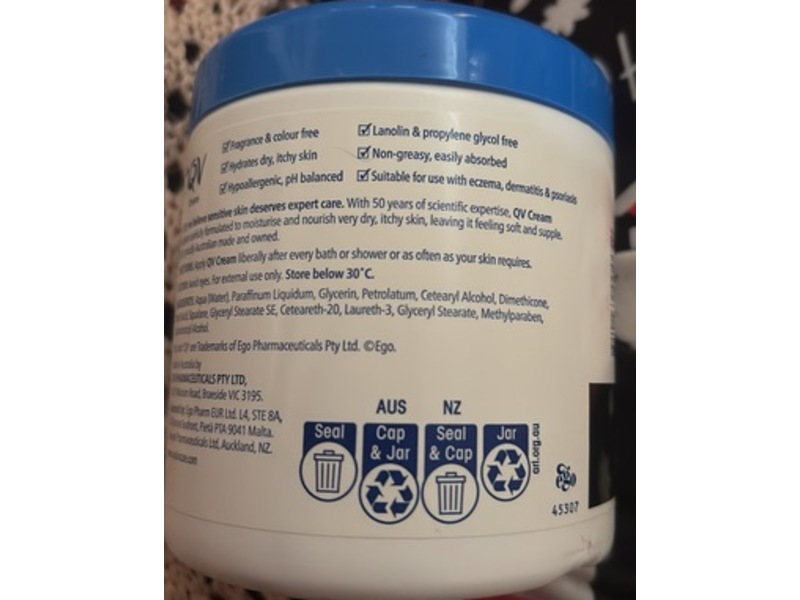 QV Dry Skin Conditions Cream, 500 g