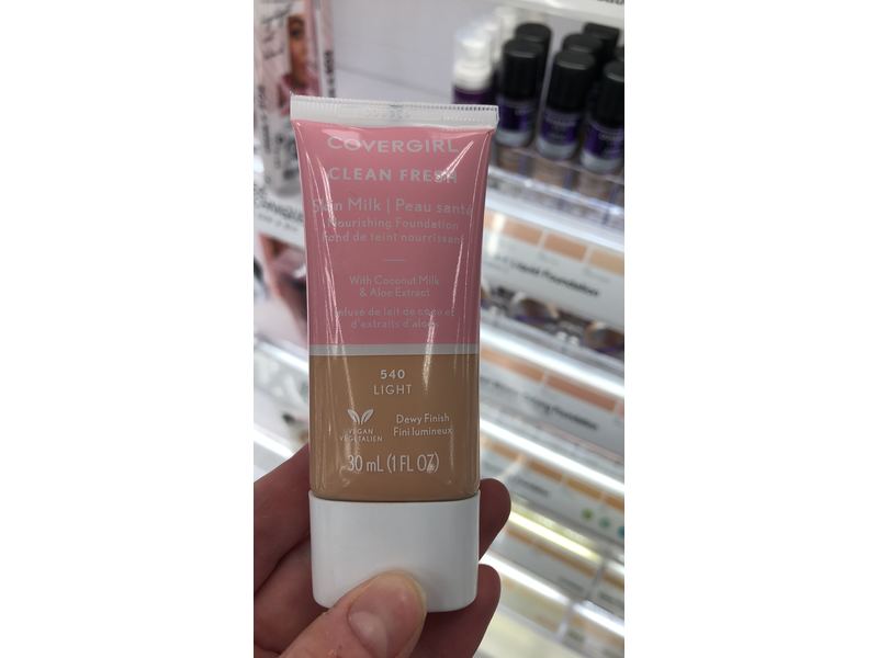 CoverGirl Clean Fresh Skin Milk Foundation, Light 540, 1 fl oz/30 mL.