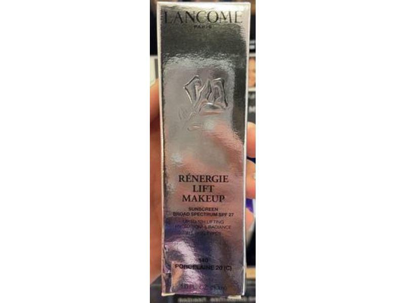 Lancome Renergie Lift Makeup Foundation, SPF 27, 140 Porcelaine 20 (C), 1 fl oz/30 mL