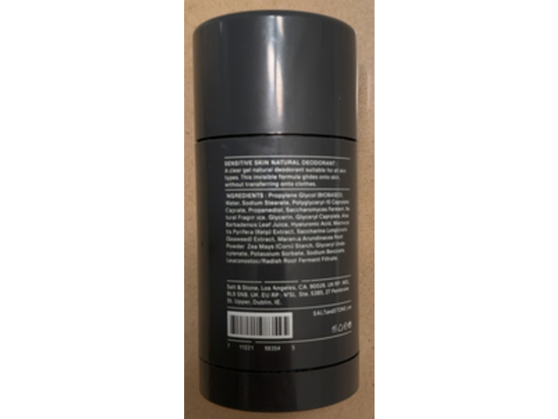 Salt & Stone Natural Deodorant Gel, Santal & Vetiver, 2.5 oz/75 g