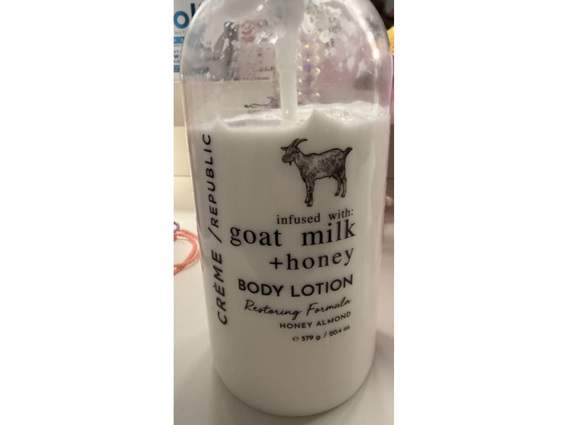 Home & Body Company Creme/Republic Body Lotion, Goat Milk+Honey, 20.4 oz/579 g