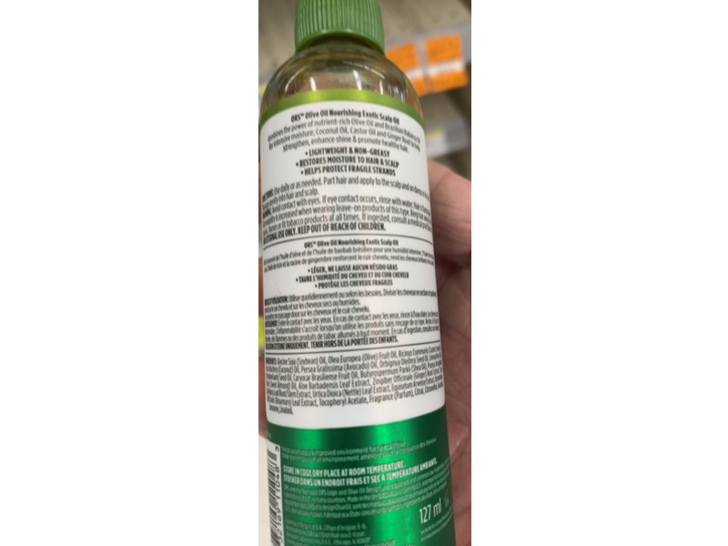 Ors Olive Oil Nourishing Exotic Scalp Oil, Babassu Oil, 4.3 fl oz/127 mL