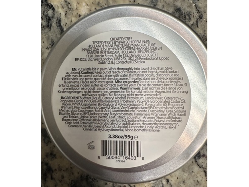 Reuzel Concentrate Hold Matte Pomade, 3.38 oz/95 g