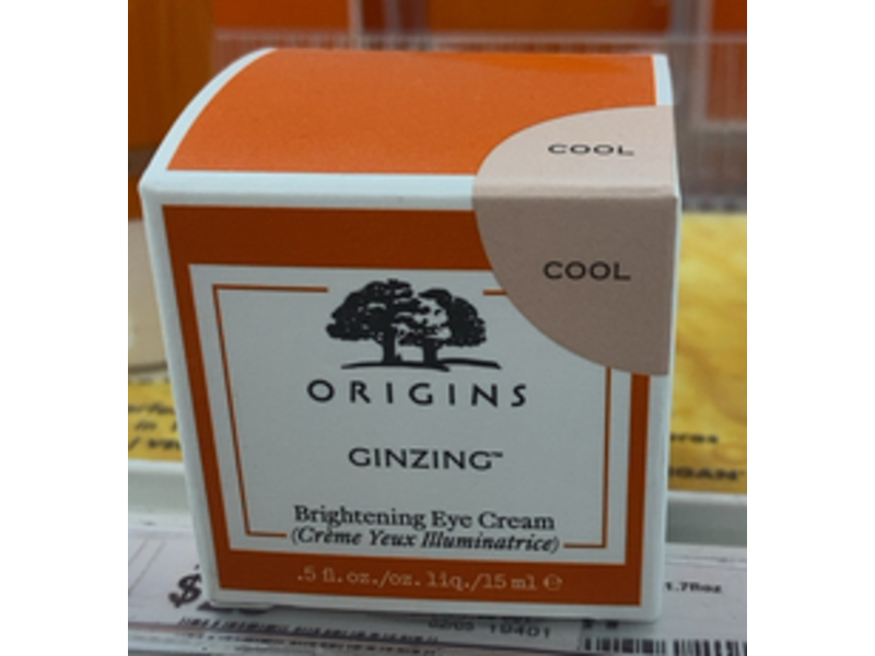 Origins Ginzing Brightening Eye Cream, Cool, 0.5 fl oz/15 mL