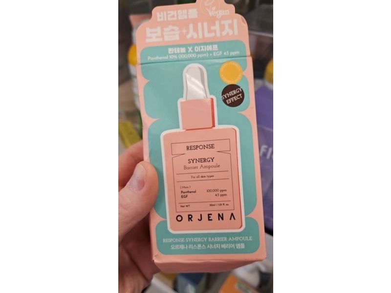 Orjena Response Synergy Barrier Ampoule Serum, 1.01 fl oz/30 mL