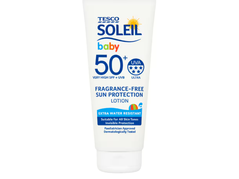 Tesco Soleil Baby Sun Protection Lotion, SPF 50+ Fragrance Free, 200 mL