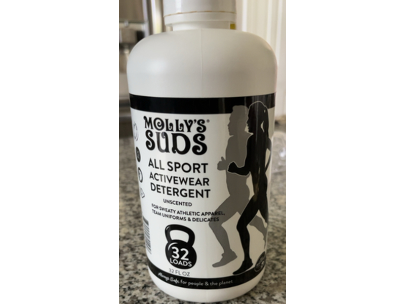 Molly's Suds All Sport Activewear Detergent, Unscented, 32 Loads, 32 fl oz