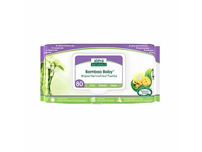 Aleva Naturals Bamboo Baby Wipes, 80 count