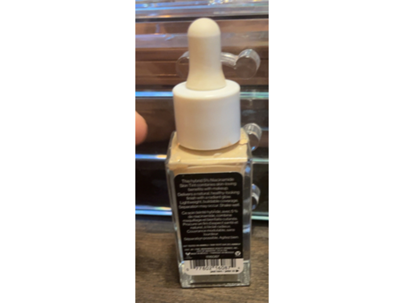 Wet N Wild Skin Tint, 5% Niacinamide + Hyaluronic Acid, Fair-Clair, 1.08 fl oz/32 mL