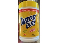 Wipe Out! Multi-Purpose Cleaning Wipes, Lemon Scent, 80 Count - thumbnail 2
