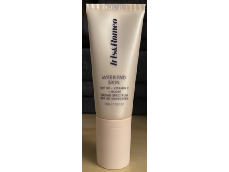 Iris & Romeo Weekend Skin Sunscreen, Universal Glow, SPF 50+, 1.18 fl oz/35 mL