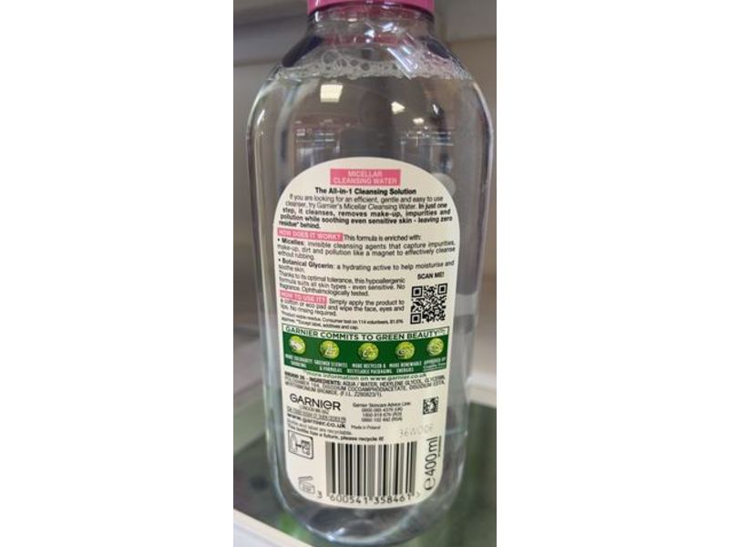 Garnier SkinActive Micellar Cleansing Water All-in-1, 400 mL