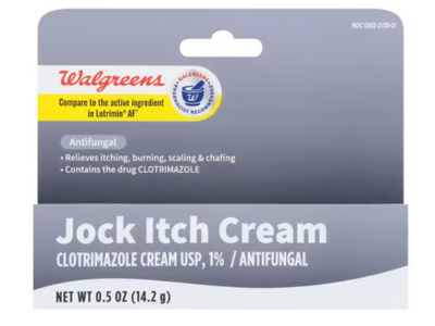 Walgreens Jock Itch Cream, Clotrimazole, 0.5 fl oz/14.2 g