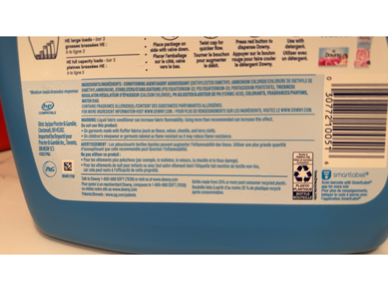 Downy Ultra Fabric Conditioner, April Fresh, 190 Loads, 140 fl oz/4.16 L