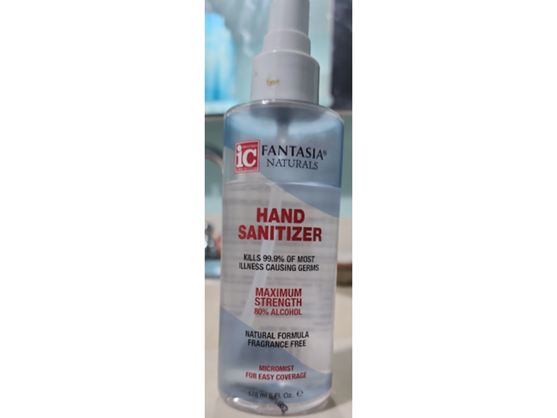 IC Fantasia Hand Sanitizer, 6 fl oz/178 mL