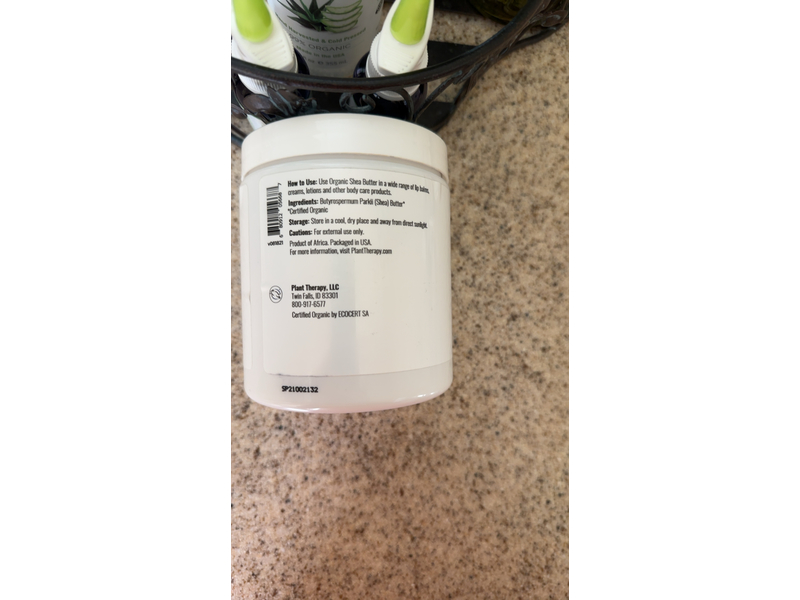 Plant Therapy Organic Shea Butter, Raw & Unrefined, 16 oz/453 g