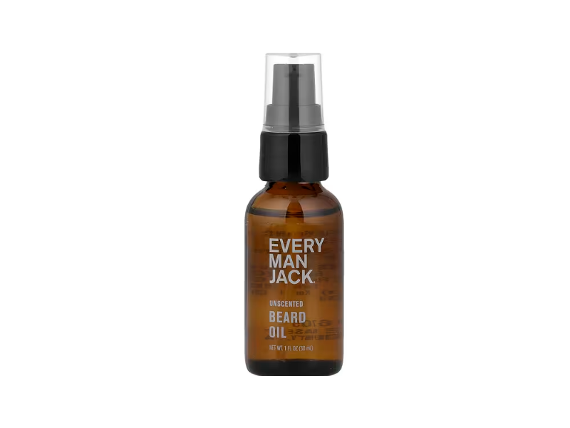 Every Man Jack Beard Oil, Unscented, 1 fl oz/30 mL