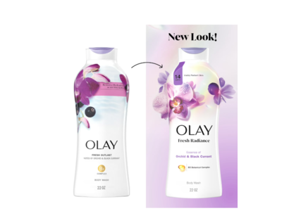 Olay Fresh Outlast Soothing Body Wash, Orchid & Black Currant, 22 fl oz/ 650 mL