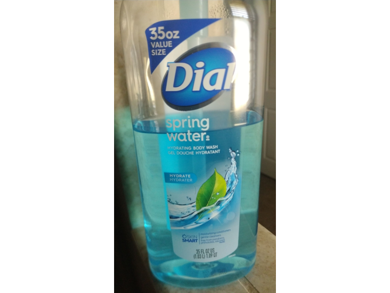 Dial Hydrating Body Wash, Spring Water, 35 fl oz/1.03 L