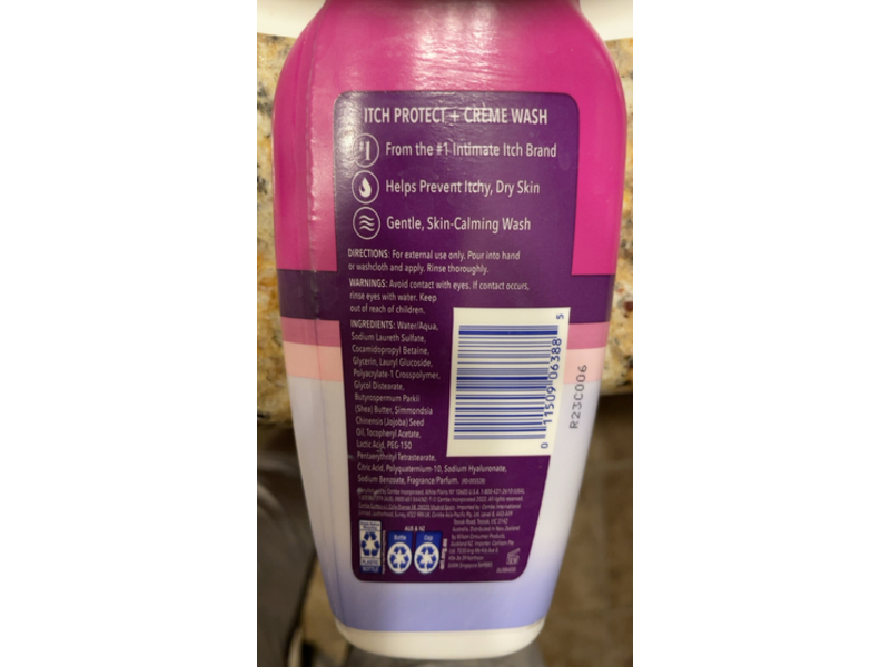 Vagisil Itch Protect + Daily Creme Wash, 8 fl oz/240 mL
