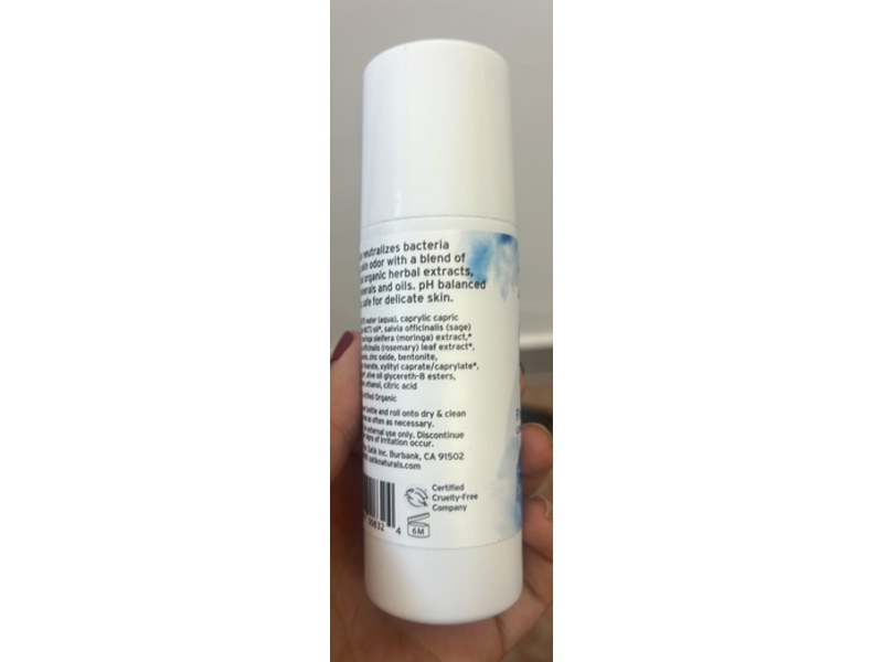 Zatik Naturals Odor Defense Deodorant Roll On, 3 fl oz/90 mL