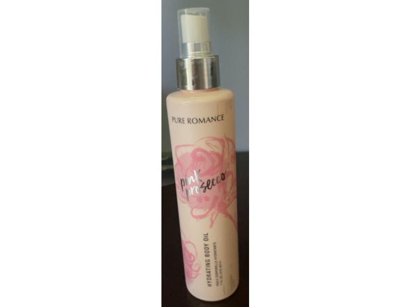 Pure Romance Hydrating Body Oil, Pink Prosecco, 7 fl oz/210 mL