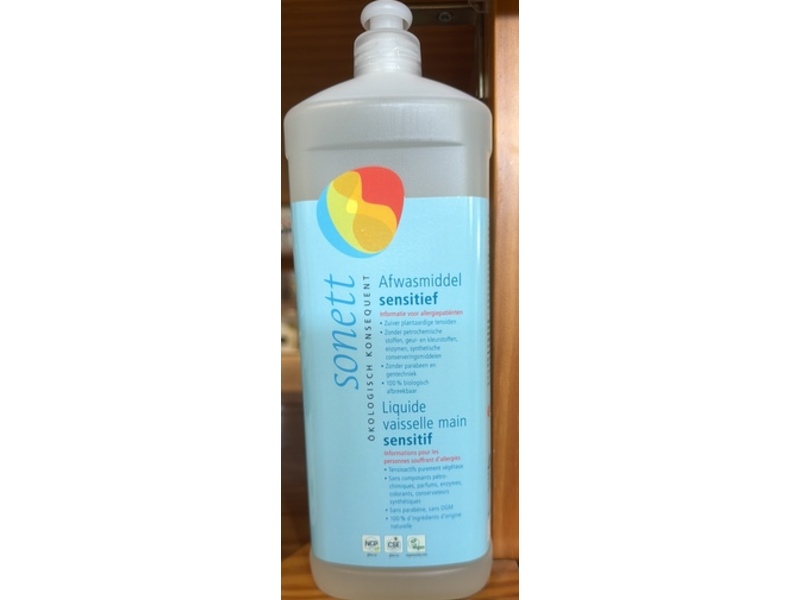 Sonette Afwasmiddel Sensitief Liquide, 1 L