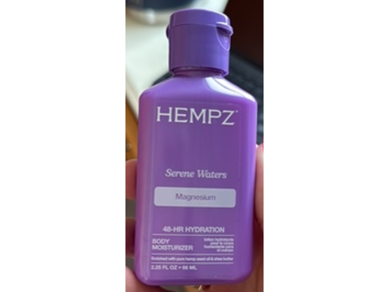 Hempz Serene Waters Body Moisturizer, Magnesium, 2.25 oz/66 mL