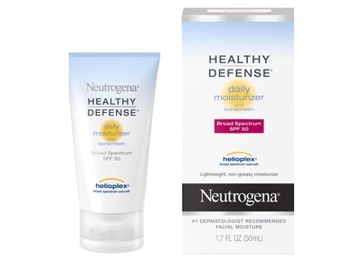 Neutrogena Healthy Defense Daily Moisturizer with Sunscreen, SPF 50, 1.7 fl oz (50 mL) (Pack of 2)